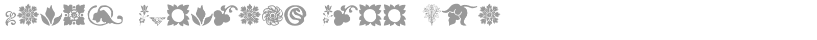 Rough Fleurons Free Two font preview